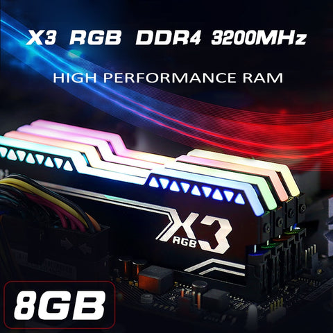 X3 RGB DDR4 8G 3200MHz Desktop RAM - mycomputerspot