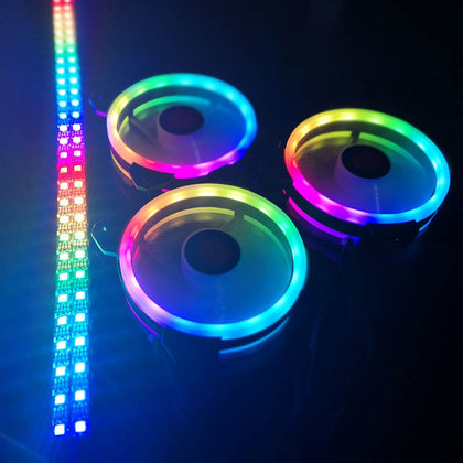 RGB PC Fan with Controller - mycomputerspot